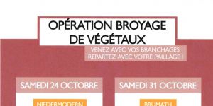 Opération broyage de végétaux
