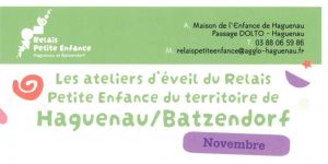 Planning ateliers / Relais Petite Enfance novembre décembre 2026