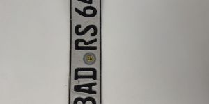 OBJET TROUVE : plaque immatriculation ALLEMANDE